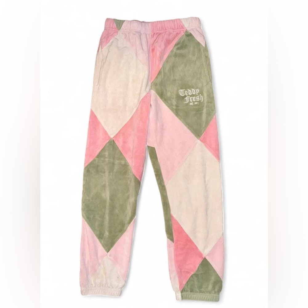 Teddy Fresh Patchwork Velour Sweatpants